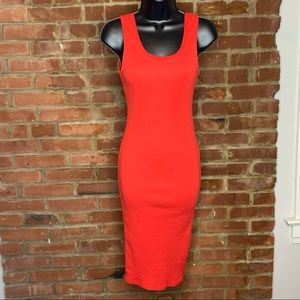 Ambiance red long tank too dress